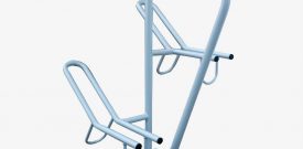 parking stand on two bicycles